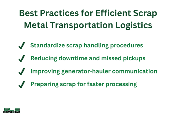 best practice scrap metal transportation