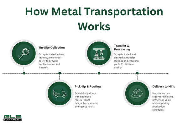 scrap metal transportation process