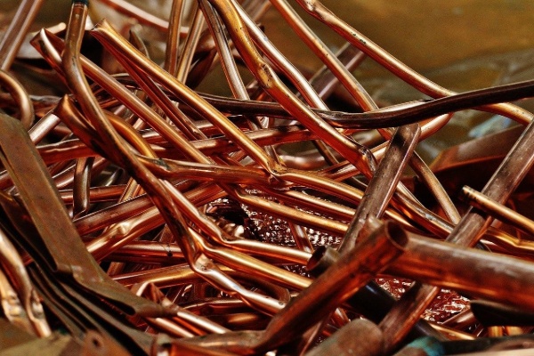 Scrap copper tubing which can easily be recycled