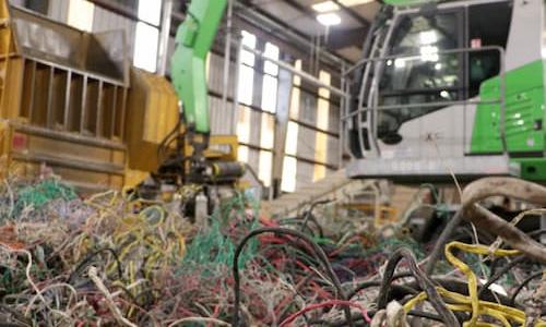 recycle electrical cords; they end up in our shop floor shown, to be melted down for later