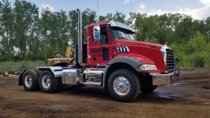 GLE Scrap Metal commercial truck used for industrial scrap metal pickup by logistics company