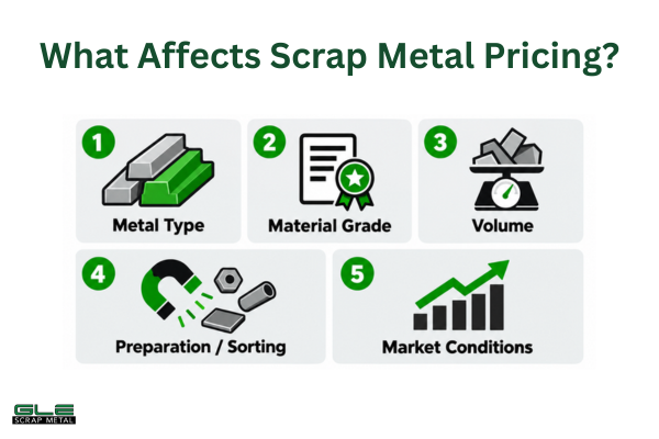 choose metal recycling center: what affects scrap metal pricing tampa